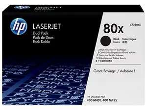 HP oryginalny toner CF280XD, black, 6900s, HP 80X, HP LaserJet+, N, dual pack, 2000g, O